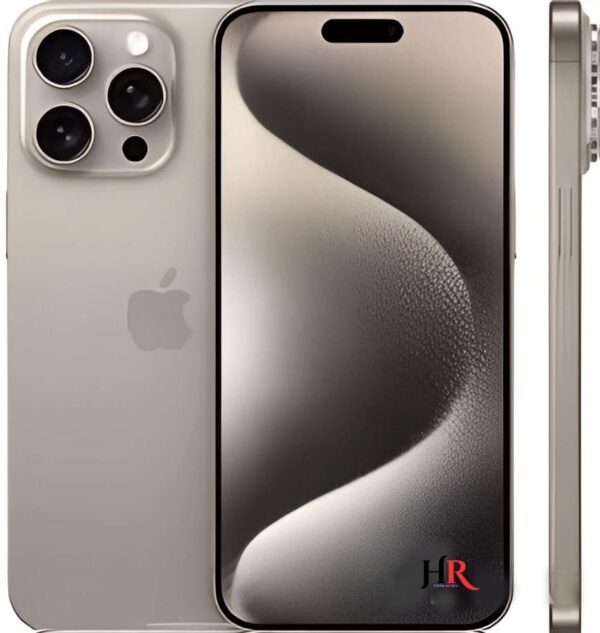 Apple iPhone 15 Pro Max gray smartphone with advanced triple camera setup Pakistan - PhoneReviewHR.com
