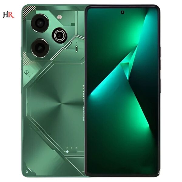 Tecno Pova 6 Pro green gaming smartphone with advanced camera setup and premium design Pakistan - PhoneReviewHR.com
