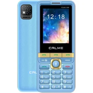 Calme Four Sim front and back display sky blue colour | phonereviewhr